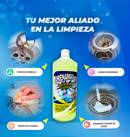 DRENA MAX™-Desatorador Líquido de Tuberías T